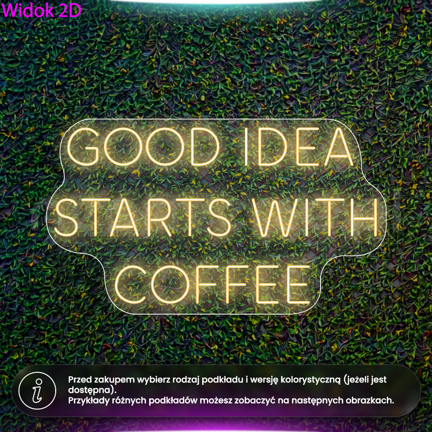 Good idea starts with coffee - neon LED