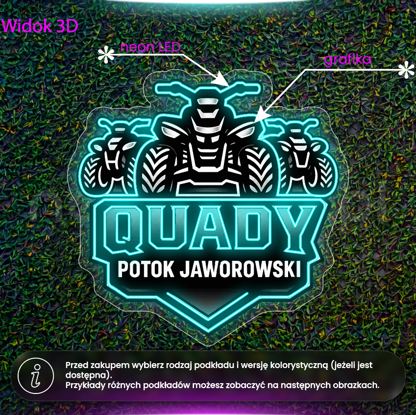 Quady Potok Jaworowski - neon LED