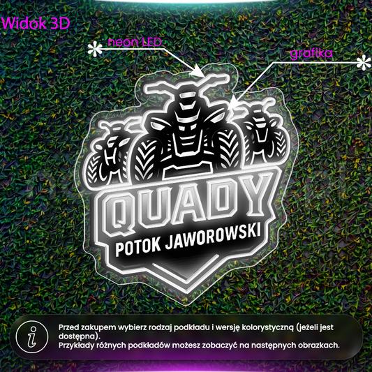 Quady Potok Jaworowski - neon LED