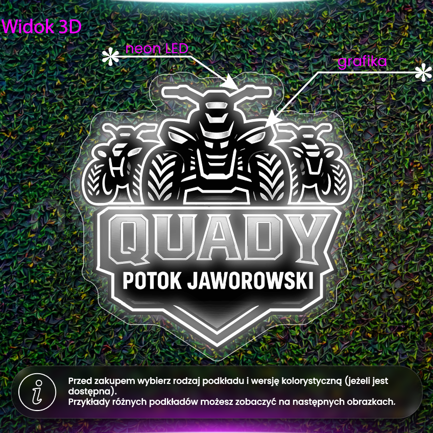 Quady Potok Jaworowski - neon LED