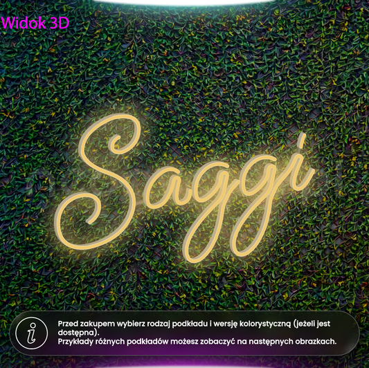 Saggi - neon LED
