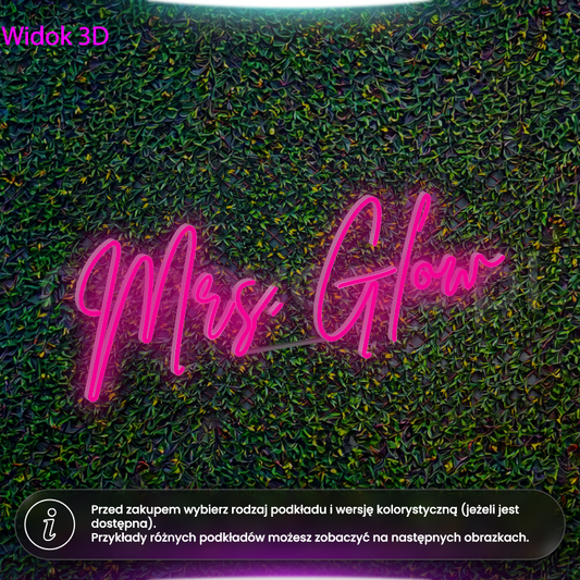 Mrs. Glow - neon LED