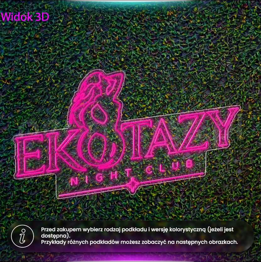 Ekstazy Night Club - neon LED