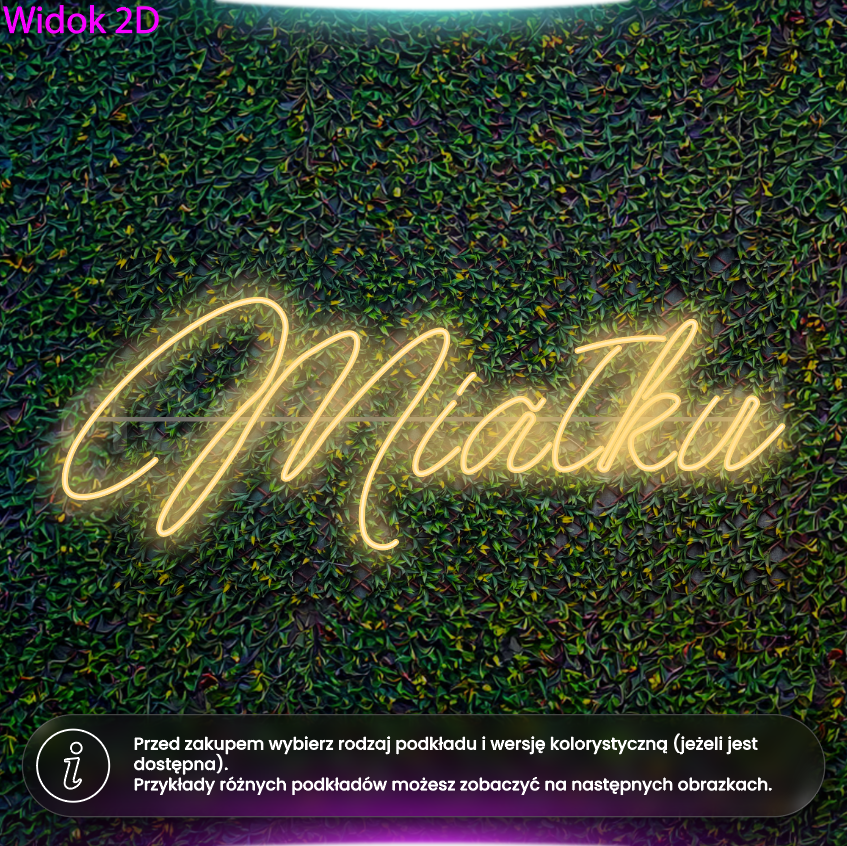 Miałku - neon LED