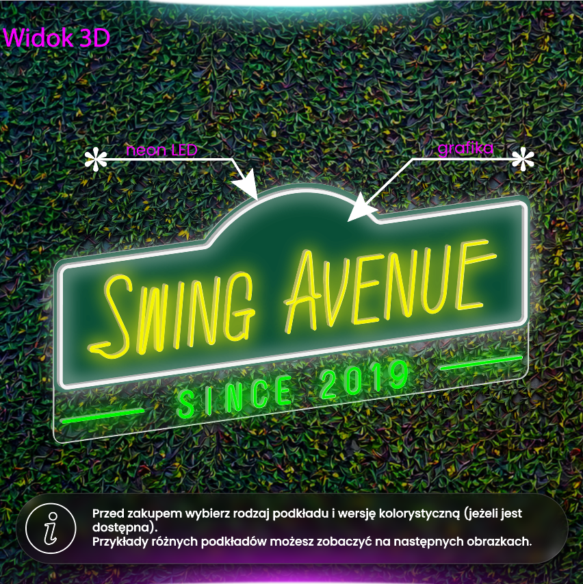 Swing Avenue - neon LED