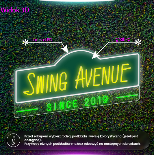 Swing Avenue - neon LED