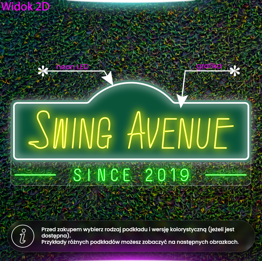 Swing Avenue - neon LED