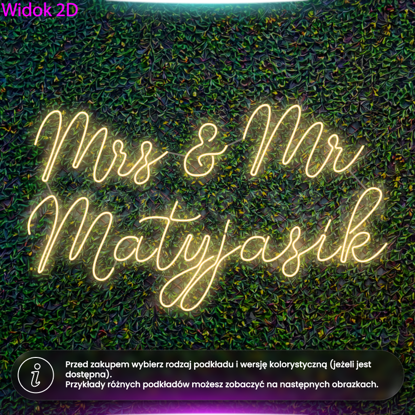 Mrs & Mr Matyjasik - neon LED
