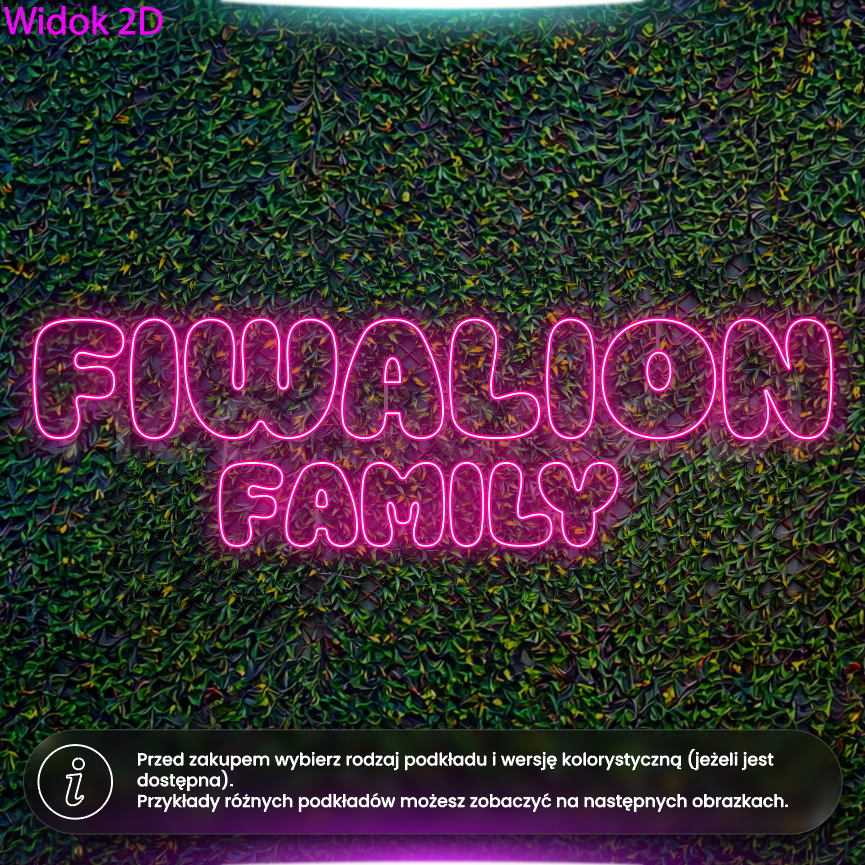 Fiwalion Family - neon LED