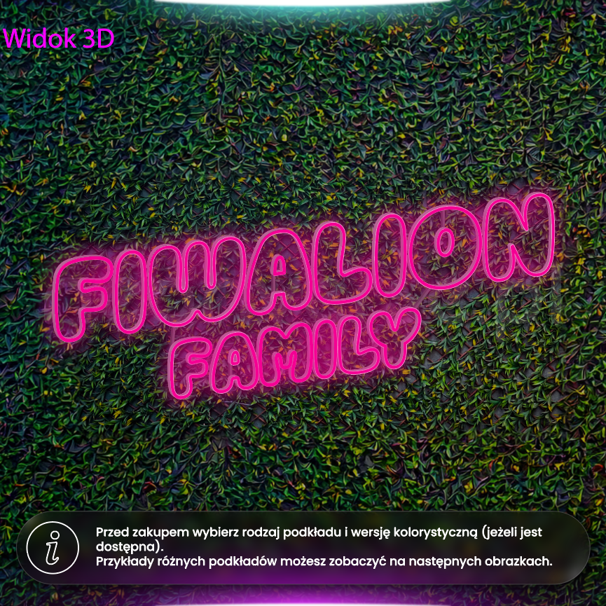 Fiwalion Family - neon LED