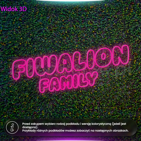 Fiwalion Family - neon LED
