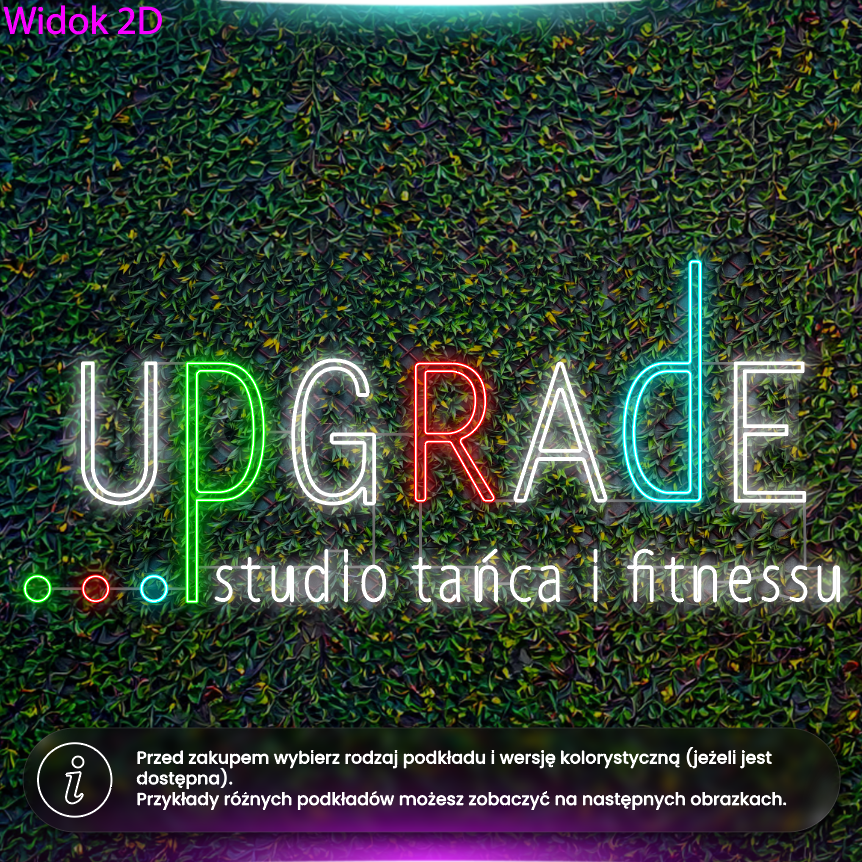 Upgrade studio tańca i fitnessu - neon LED