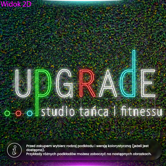 Upgrade studio tańca i fitnessu - neon LED