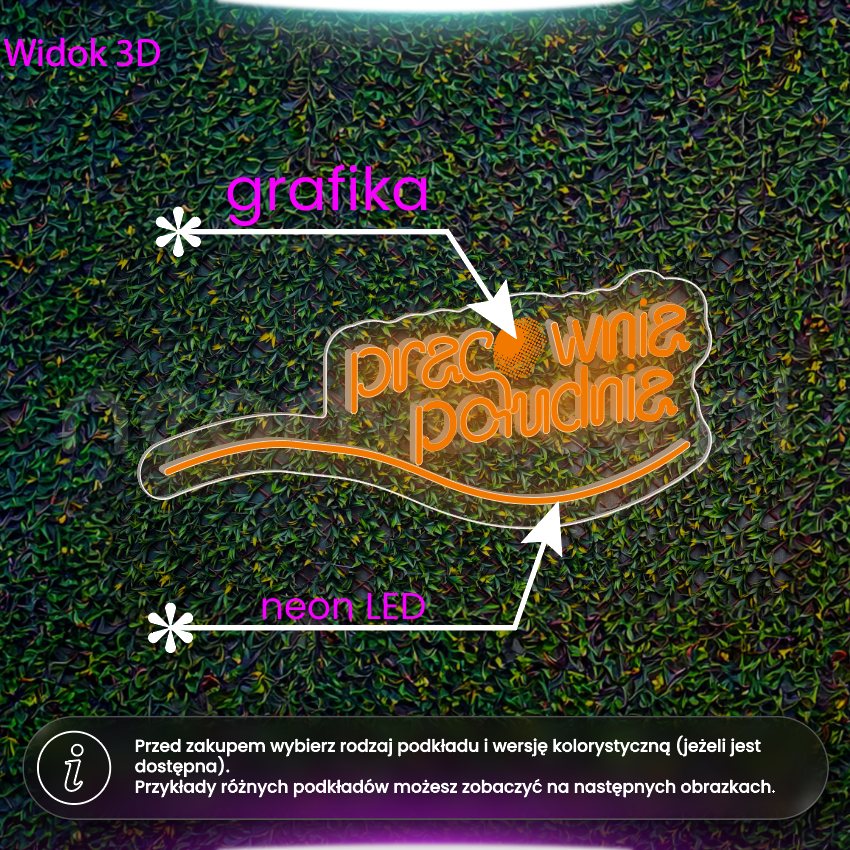 Pracownia południa - neon LED