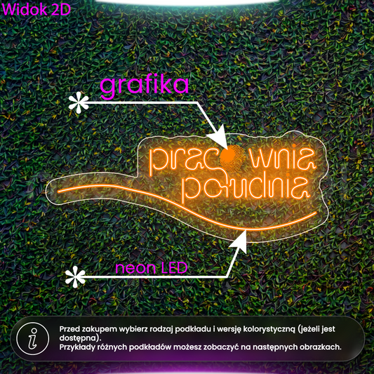 Pracownia południa - neon LED