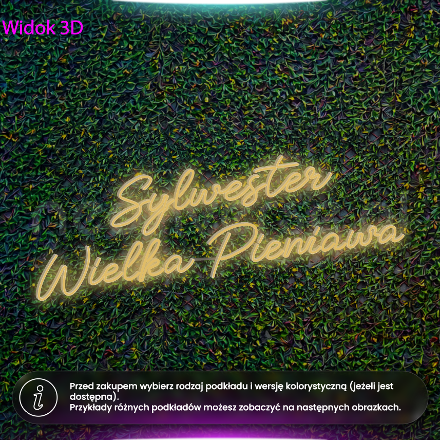 Sylwester Wielka Pieniawa - neon LED