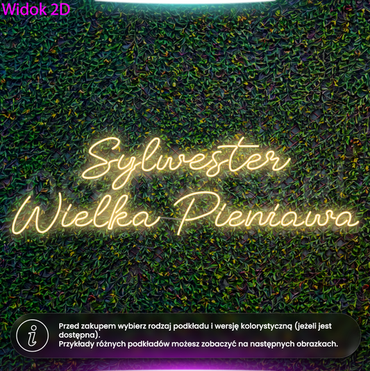 Sylwester Wielka Pieniawa - neon LED