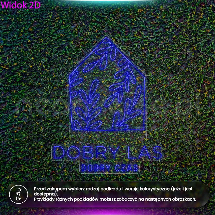 Dobry las dobry czas - neon LED