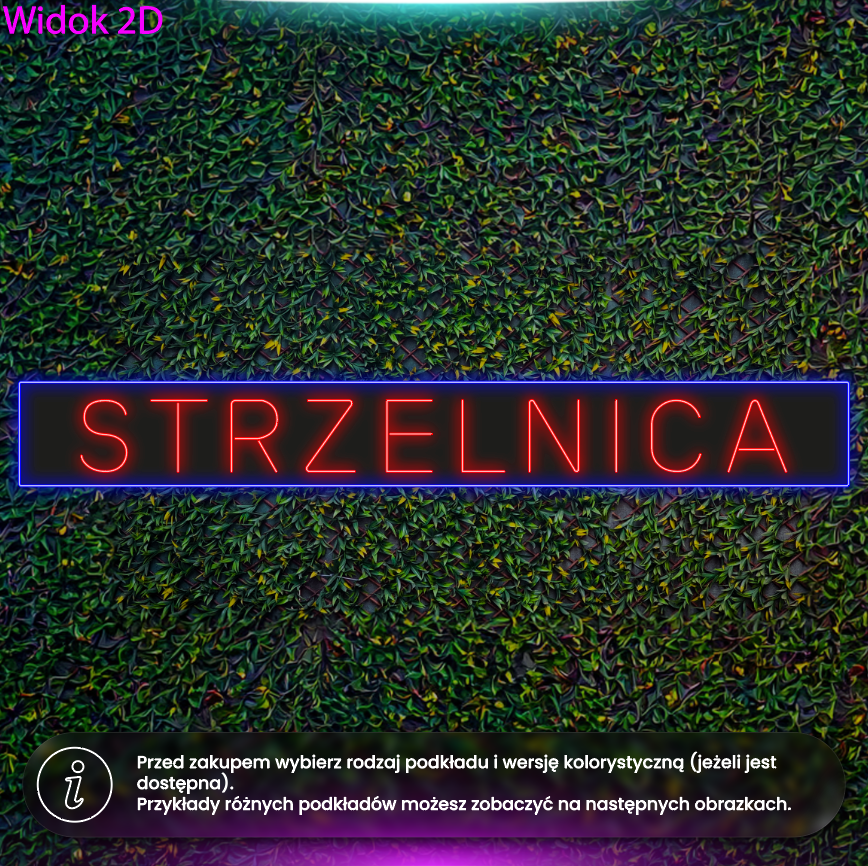 Strzelnica - neon LED