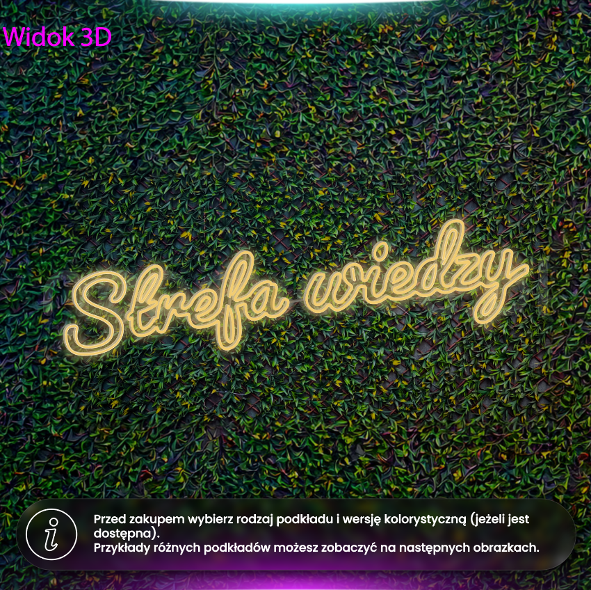 Strefa wiedzy - neon LED