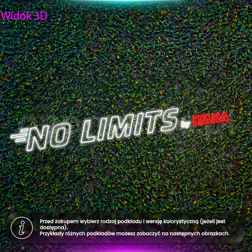 No Limits by Itaka - neon LED