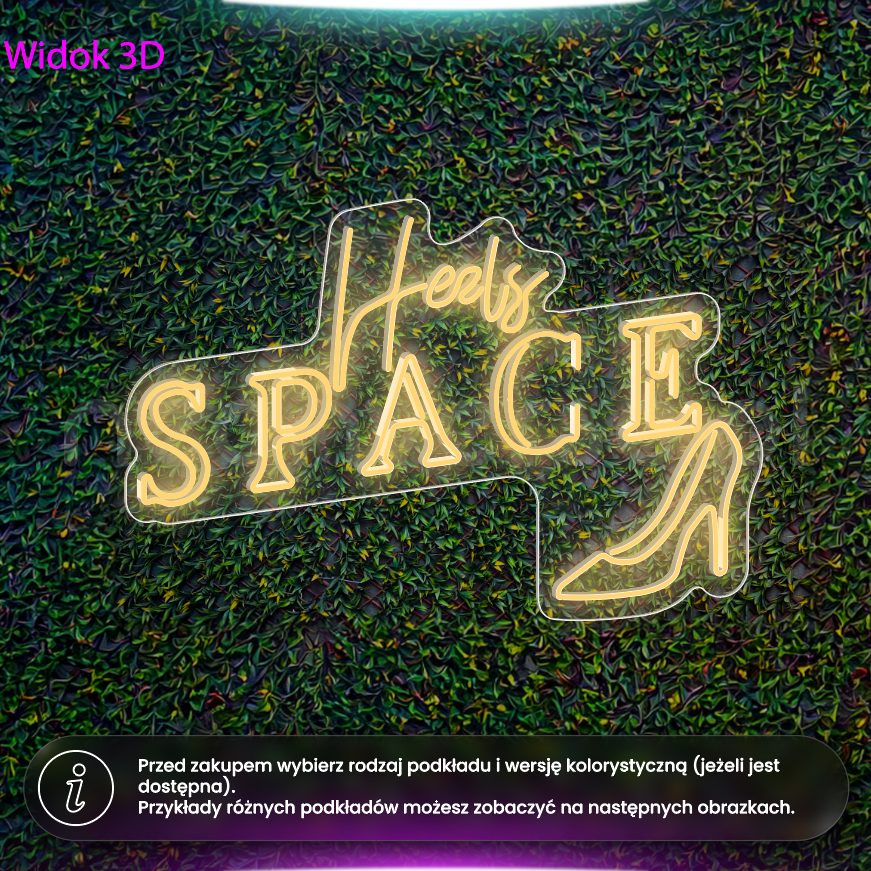 Heels Space - neon LED