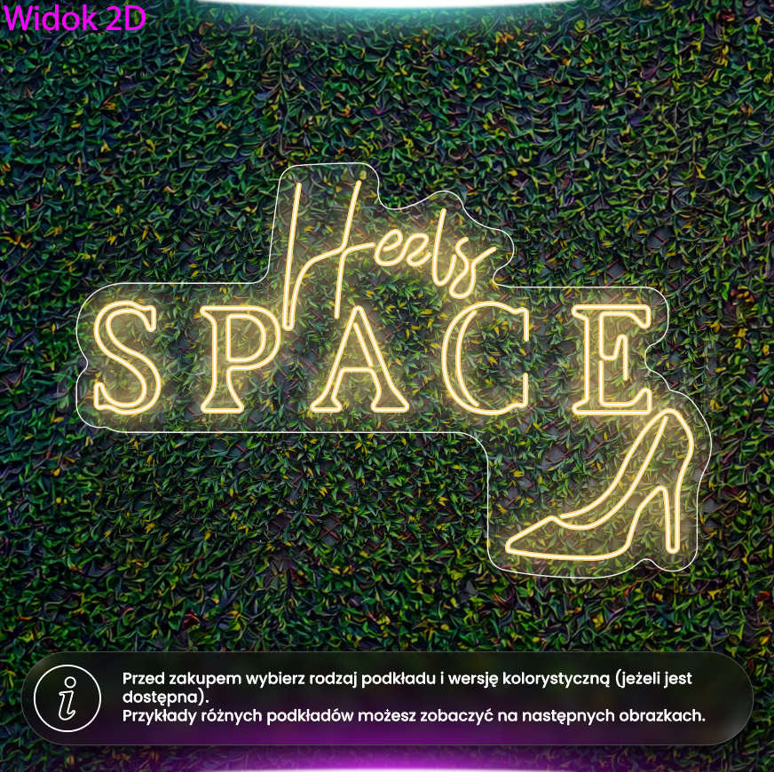 Heels Space - neon LED