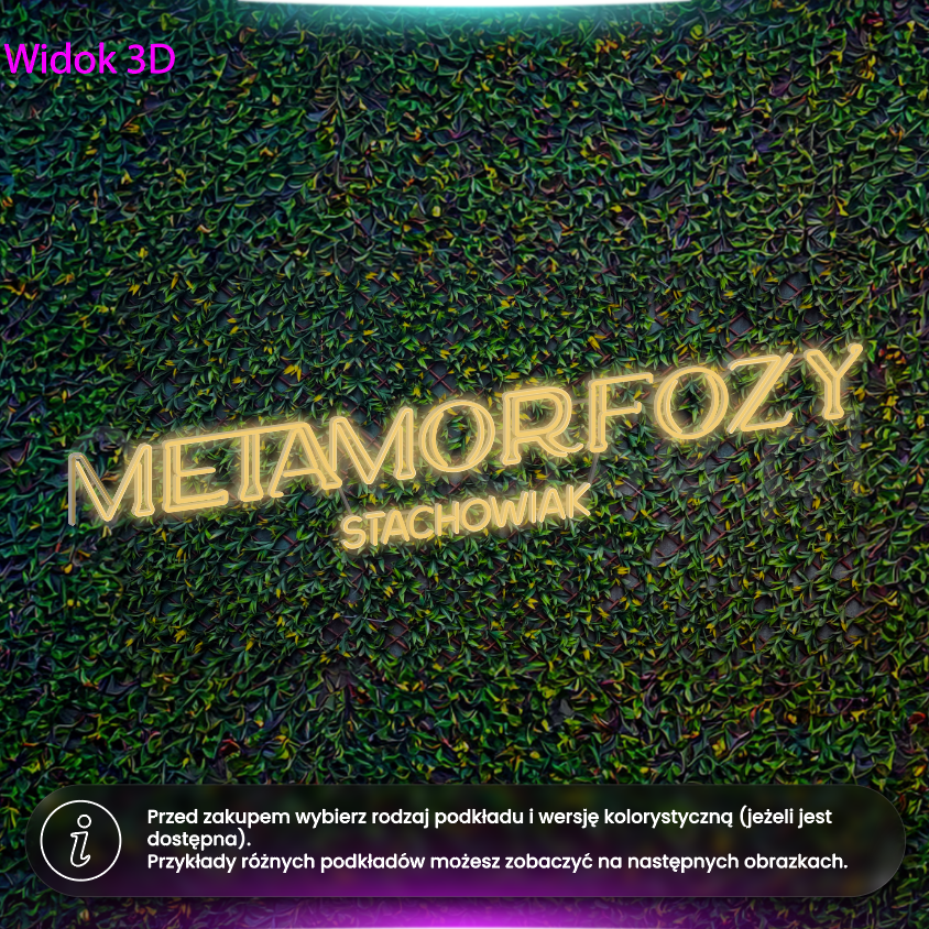 Metamorfozy Stachowiak - wersja bez logo - neon LED