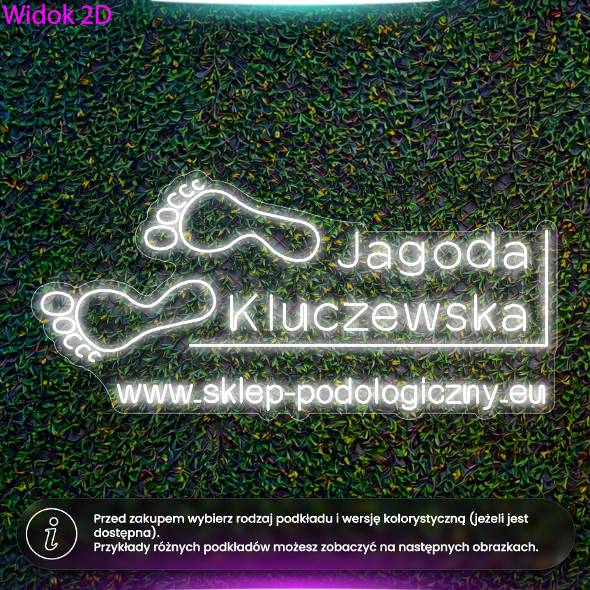 Jagoda Kluczewska Sklep Podologiczny - neon LED
