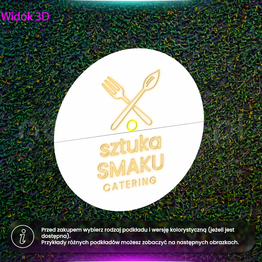 Sztuka Smaku Catering - neon LED