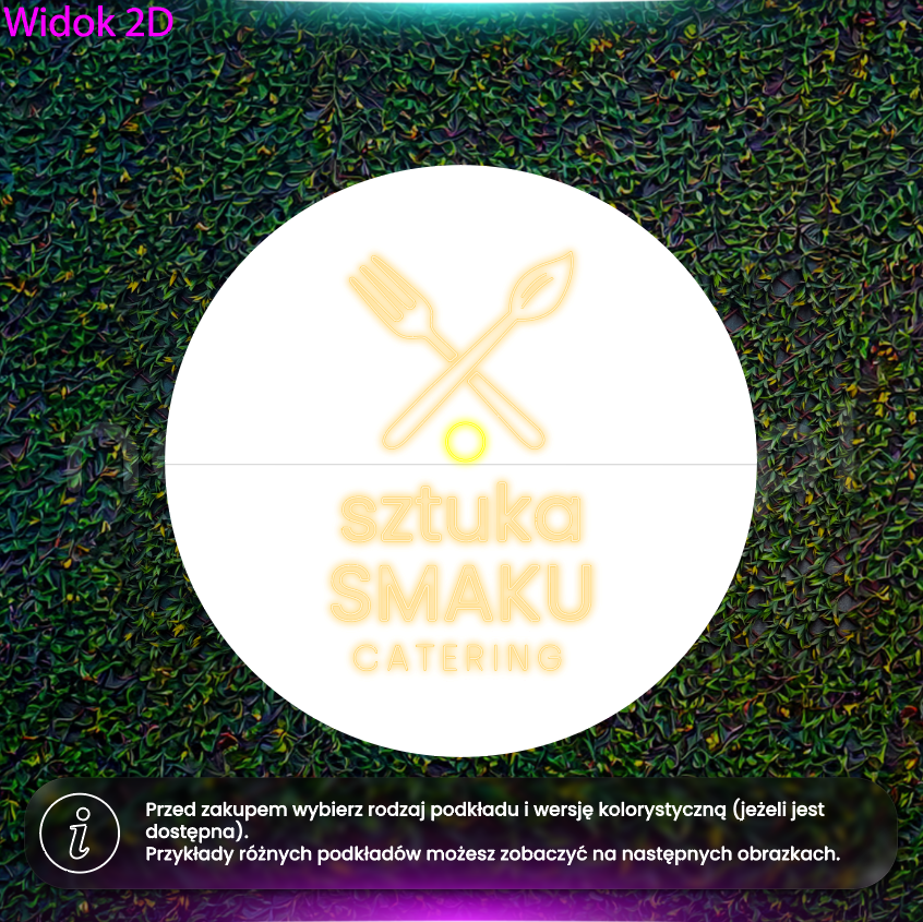 Sztuka Smaku Catering - neon LED