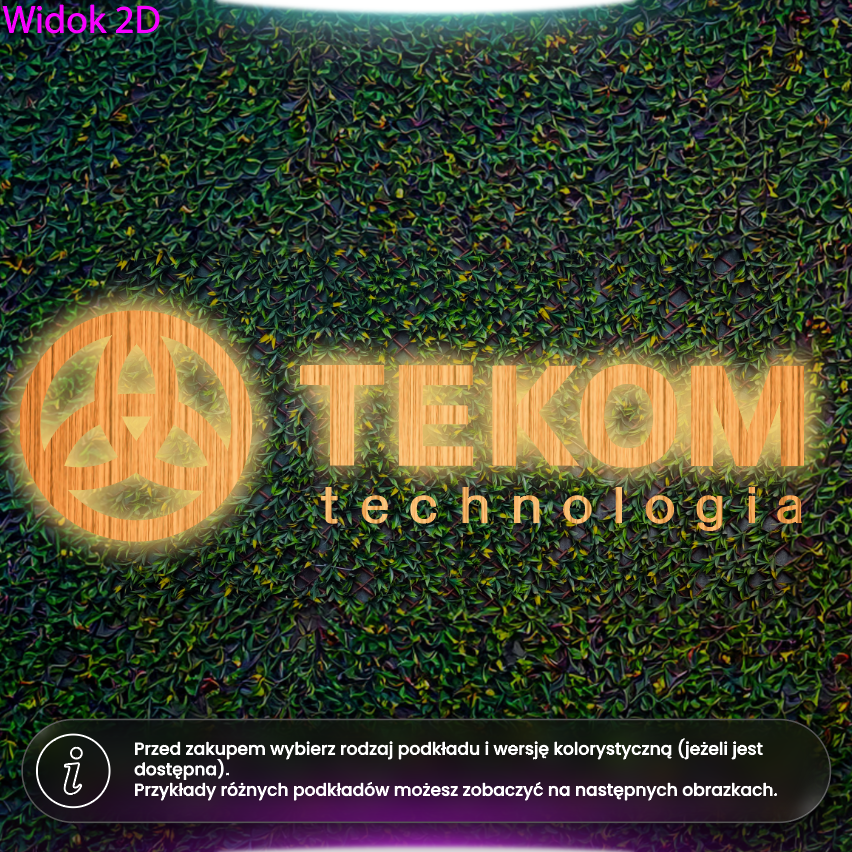Tekom technologia - litery halo