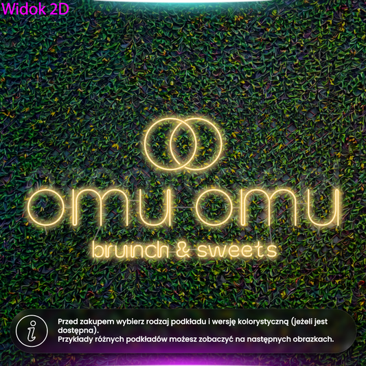 Omu Omu - wariant bez okręgu - neon LED