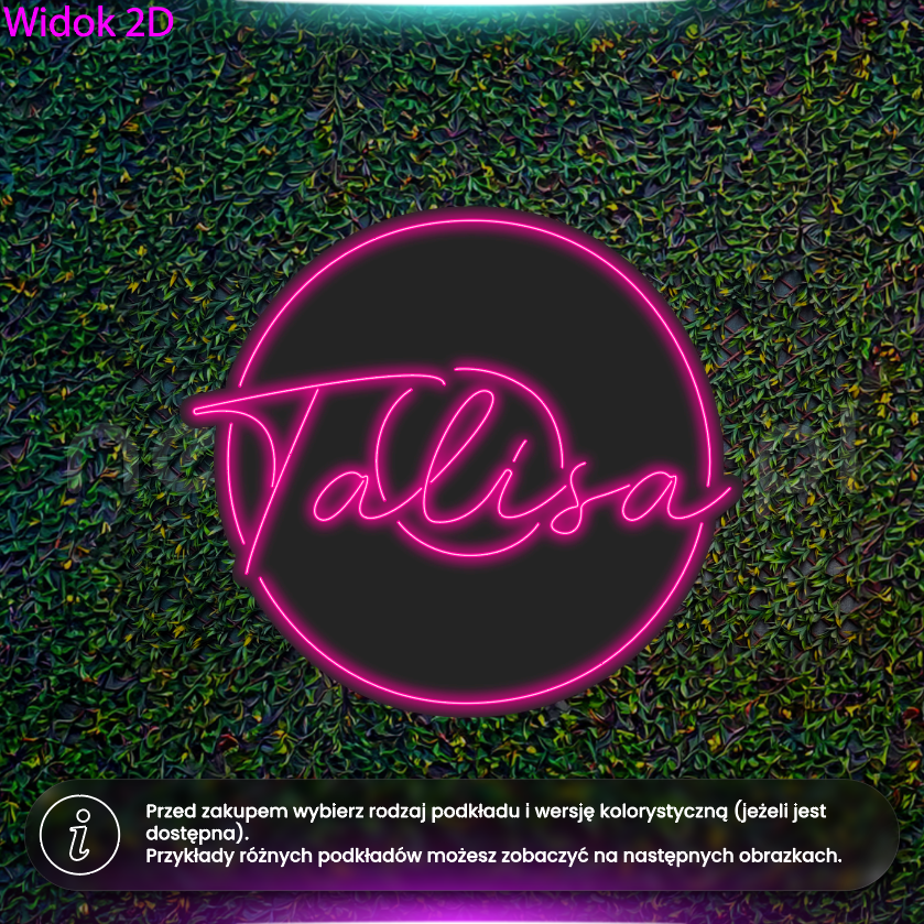 Talisa - wariant bez igły - neon LED