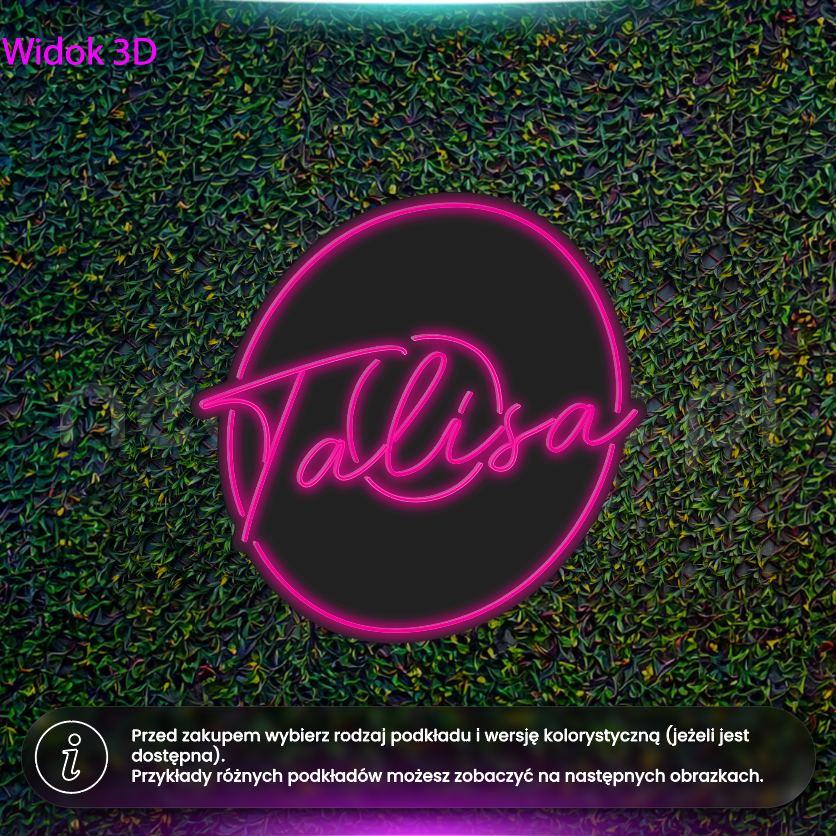 Talisa - wariant bez igły - neon LED