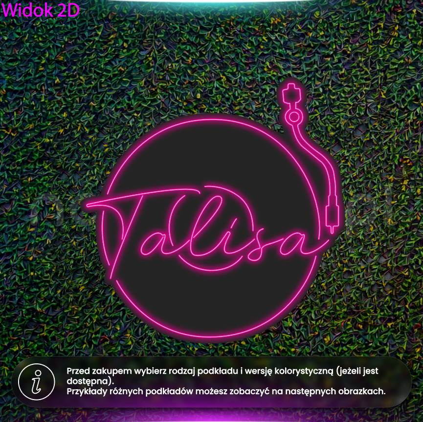 Talisa - wariant z igłą - neon LED
