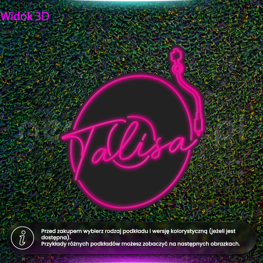 Talisa - wariant z igłą - neon LED