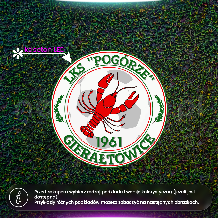 LKS "Pogórze" Gierałtowice - kaseton LED
