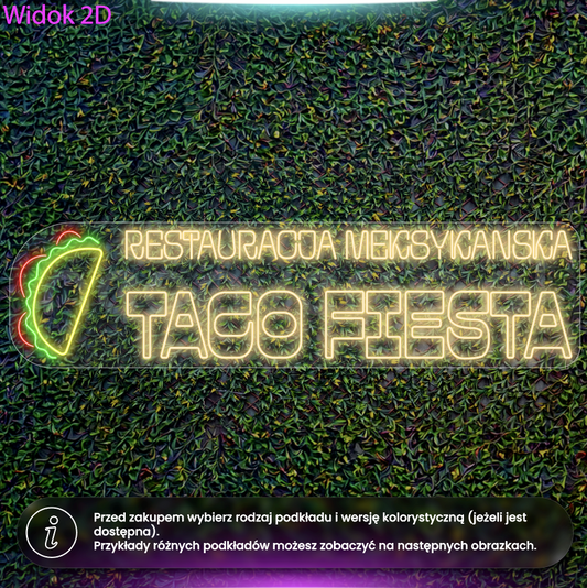 Restauracja Meksykańska Taco Fiesta - neon LED