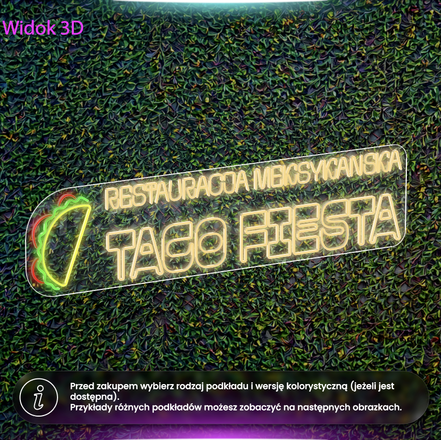 Restauracja Meksykańska Taco Fiesta - neon LED