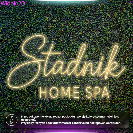 Stadnik Home Spa - neon LED