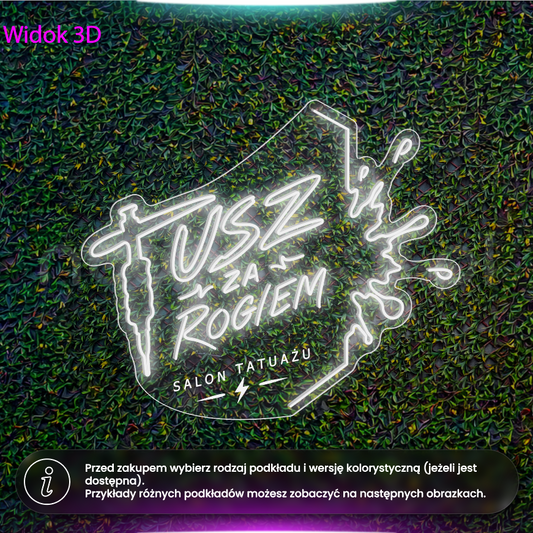 Tusz za rogiem - neon LED