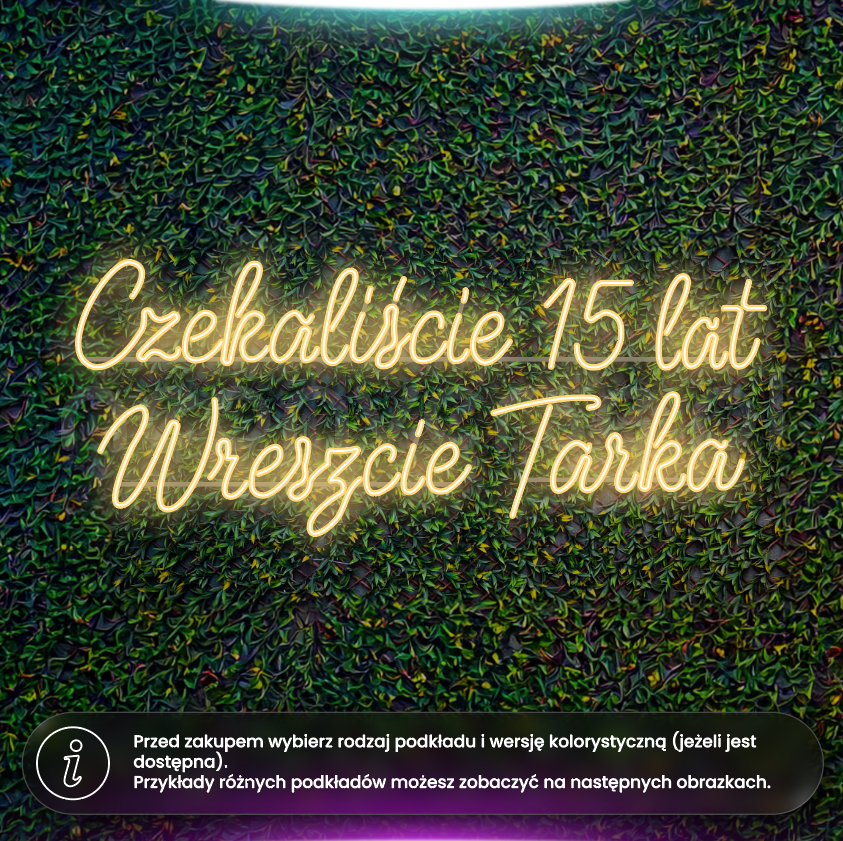Zabrała mi wszystko, nawet nazwisko - neon LED