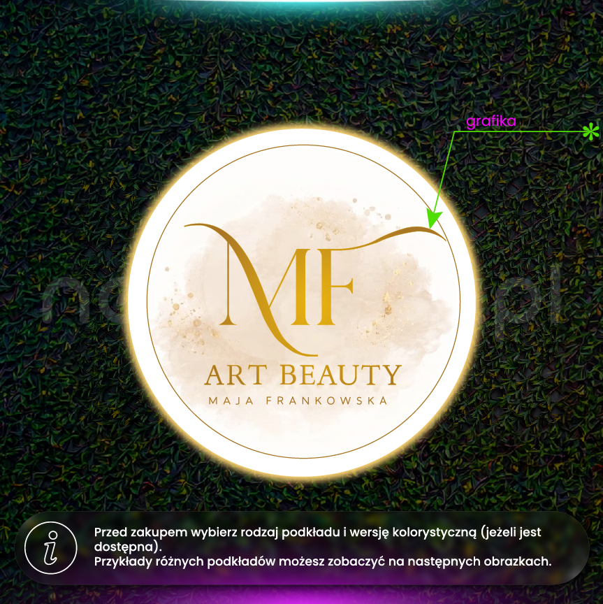 Podświetlony sygnet "Art Beauty"