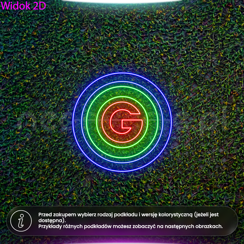 "G" - neon LED