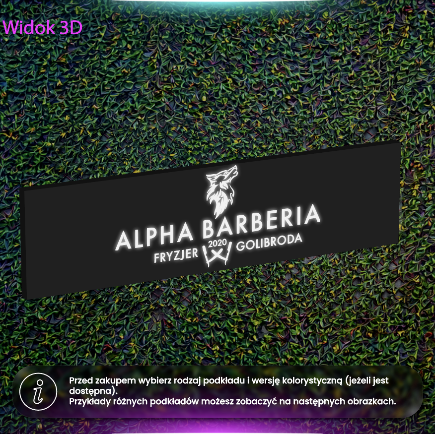 Alpha Barberia - kaseton LED