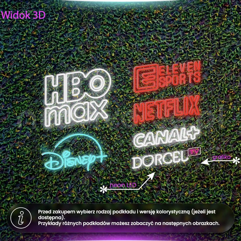 Loga partnerskie - Vectra - neony LED