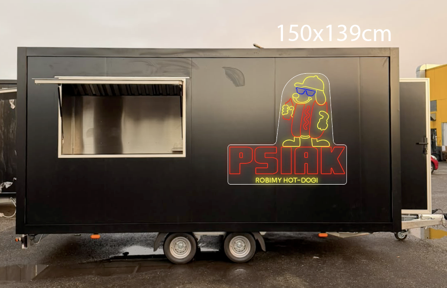 Psiak Hot Dogi - neon LED
