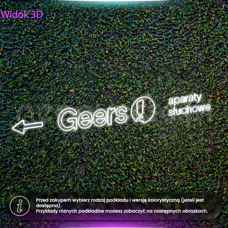 Geers Aparaty Słuchowe - neon LED