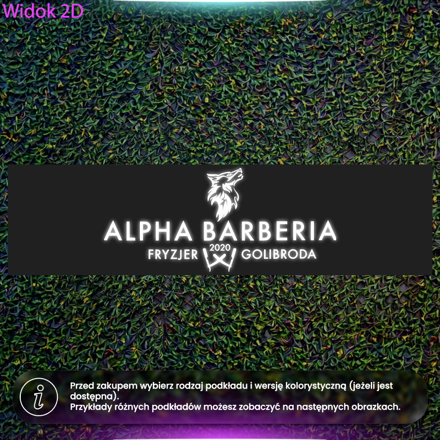 Alpha Barberia - kaseton LED